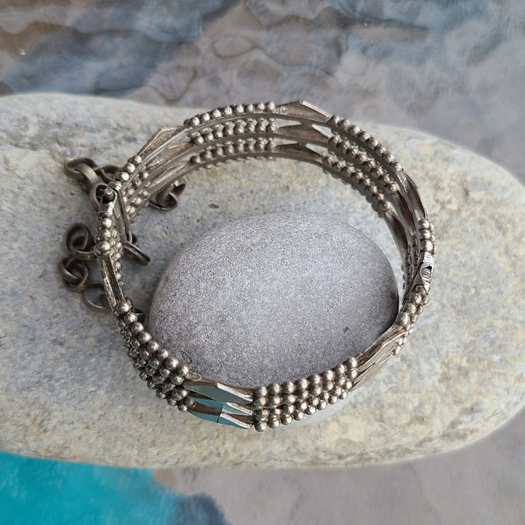 Moroccan Bracelet Saharan/Tuareg granulated 3 band