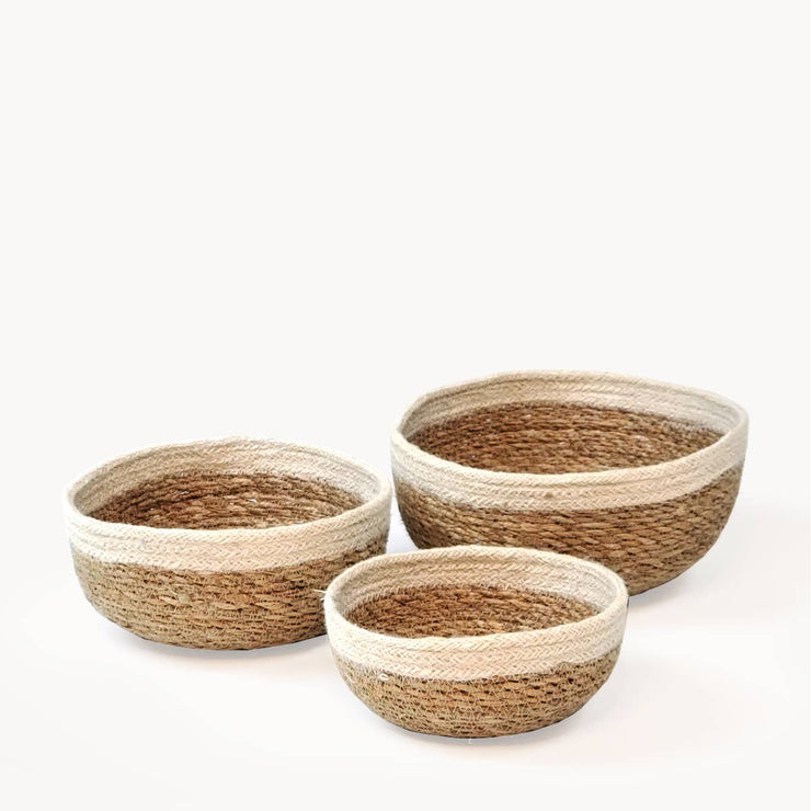 Sea Grass Basket With Band