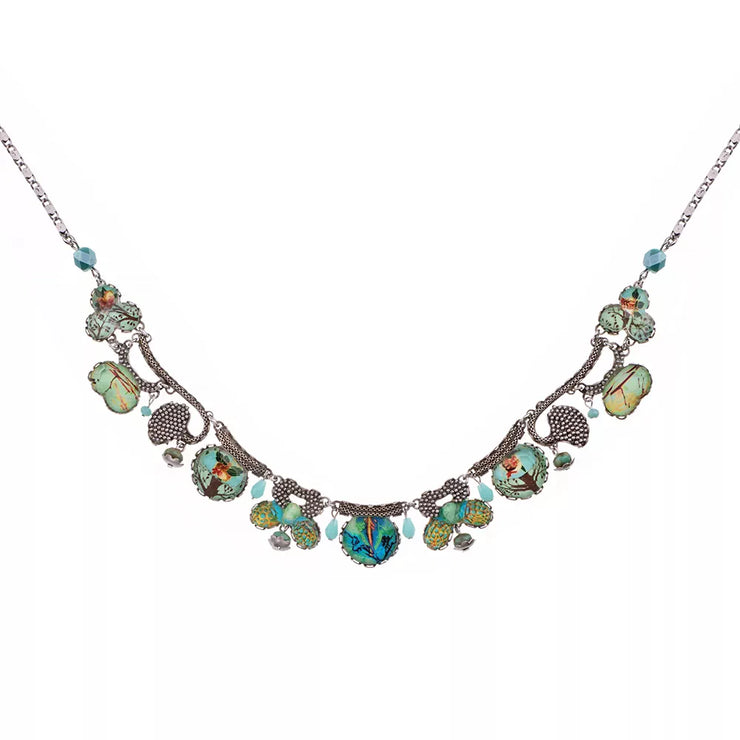 Ayala Clover Blooms Blecknum necklace
