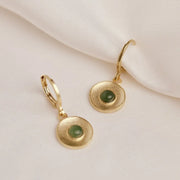 Agape Petrus Earrings with Jade